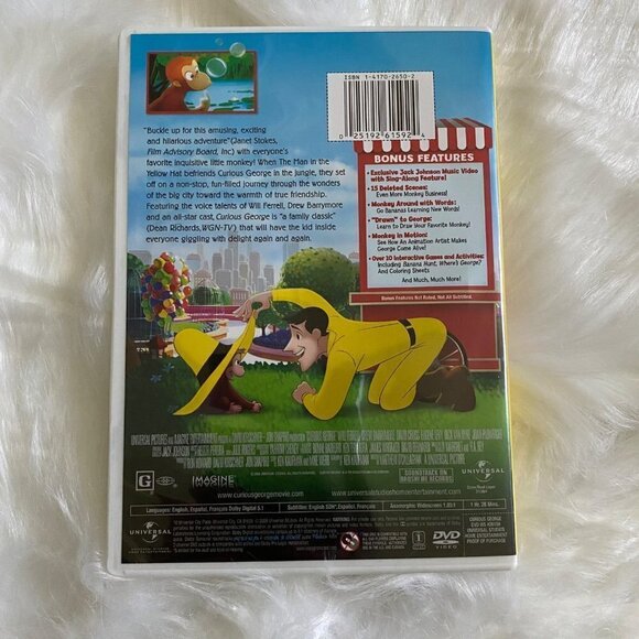 Curious George - The Movie. Will Ferrell. Drew Barrymore. DVD - Picture 3 of 5